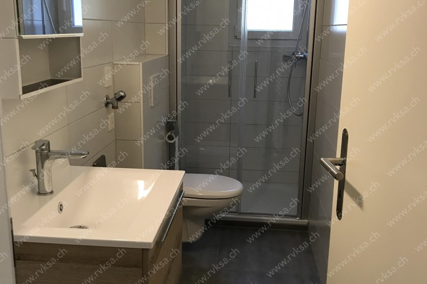 Appartement de 3 pièces, 55.41 m2, à Neuchâtel - Salle de bain 