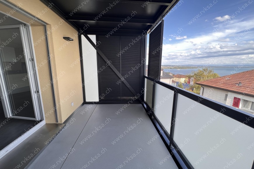 Appartement de 3 pièces, 55.41 m2, à Neuchâtel - Balcon - terrasse 
