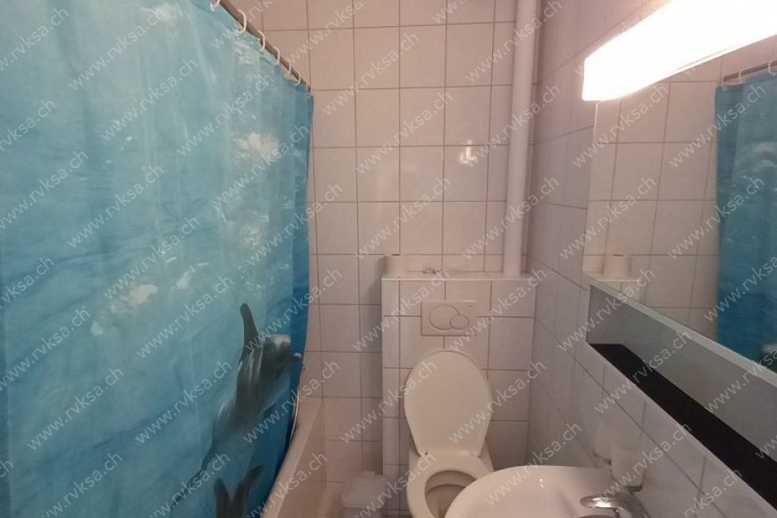 Appartement de 1.5 pièces, 20 m2, à Neuchâtel Appartement de 1.5 pièces, 20 m2, à Neuchâtel - Salle de bain