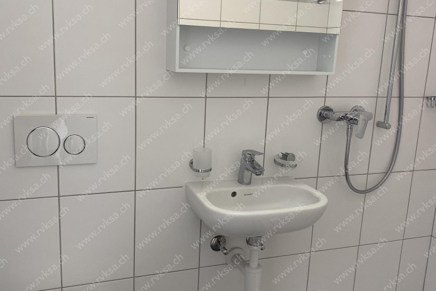 Appartement de 1 pièce, 25 m2, à Cortaillod Appartement de 1 pièce, 25 m2, à Cortaillod - Salle de bain
