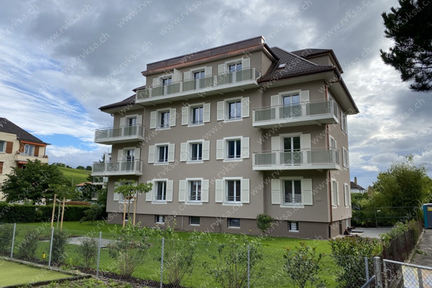 Appartement de 4 pièces, 77.5 m2, à Boudry Bâtiment Appartement de 4 pièces, 77.5 m2, à Boudry