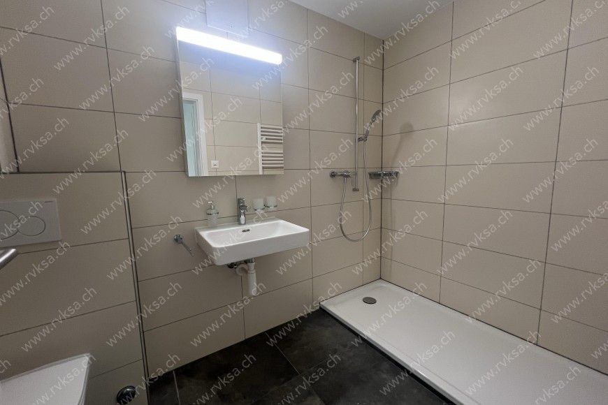 Appartement de 3 pièces, 70 m2, à Neuchâtel Appartement de 3 pièces, 70 m2, à Neuchâtel - Salle de bain