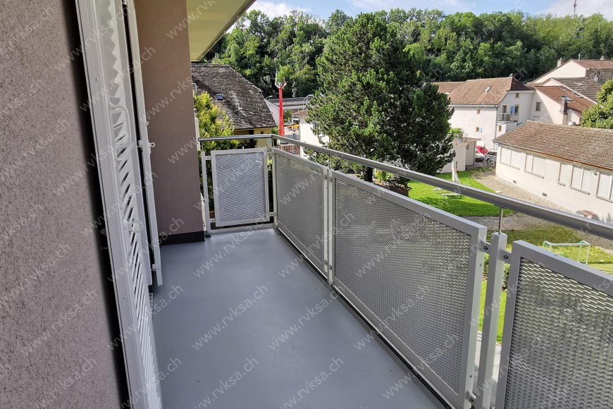 Appartement de 3 pièces, 63.3 m2, à Boudry - Balcon - terrasse 