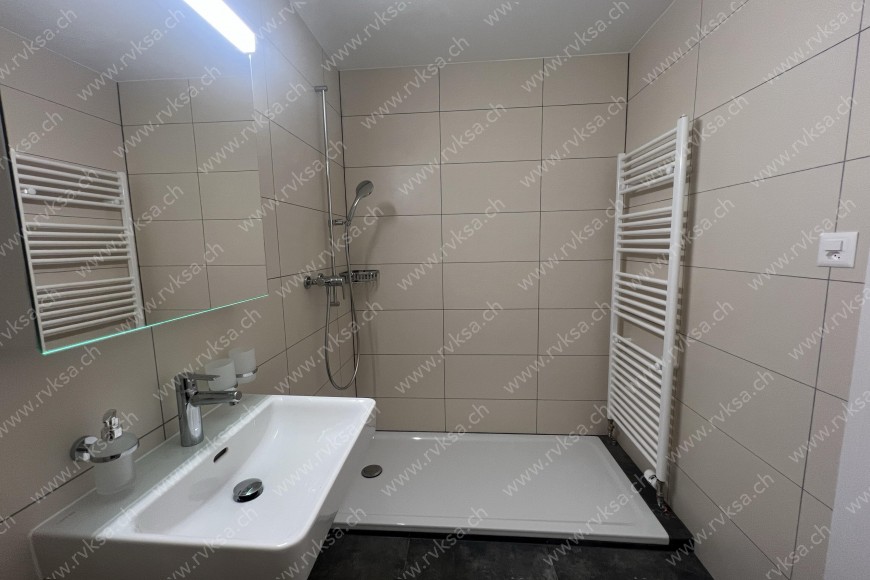 Appartement de 3 pièces, 70 m2, à Neuchâtel Appartement de 3 pièces, 70 m2, à Neuchâtel - Salle de bain