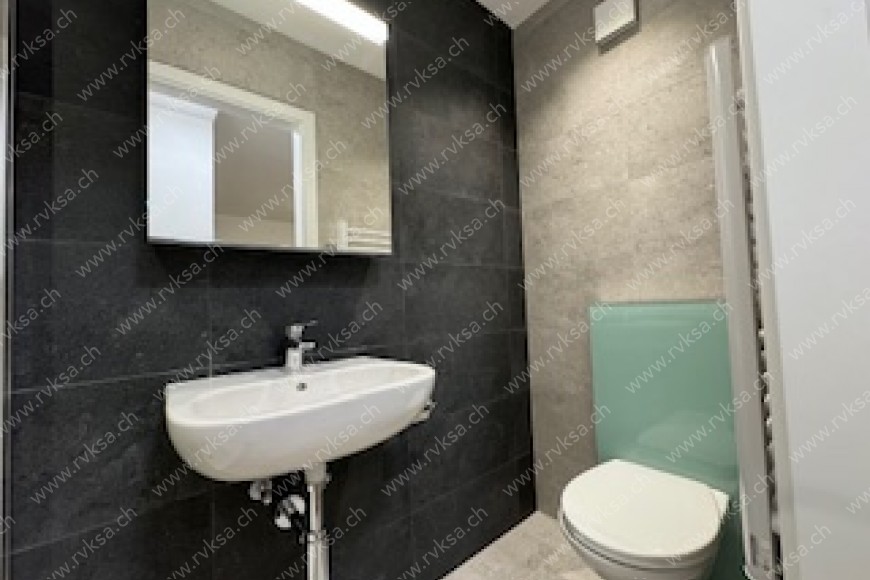 Appartement de 2.5 pièces, 40 m2, à Neuchâtel Appartement de 2.5 pièces, 40 m2, à Neuchâtel - Salle de bain