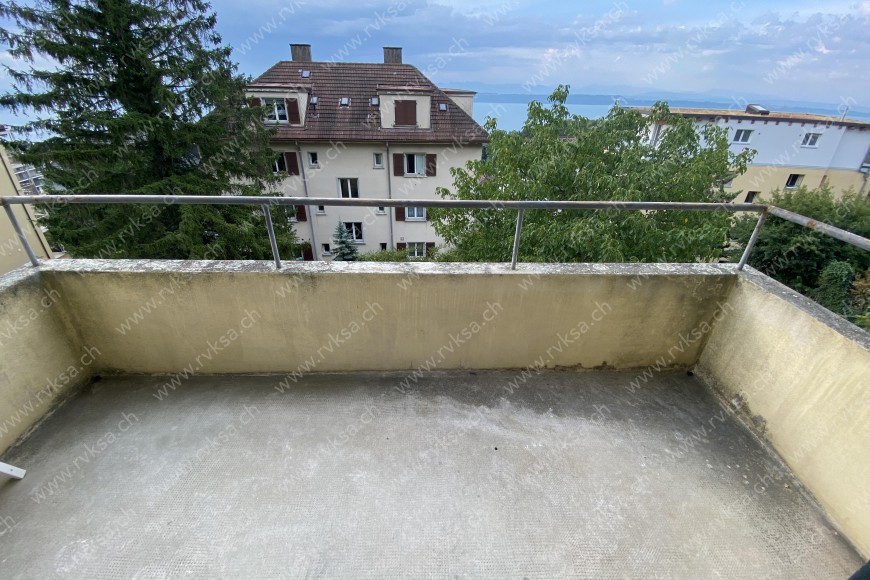 Appartement de 3 pièces, 70 m2, à Neuchâtel - Balcon - terrasse 