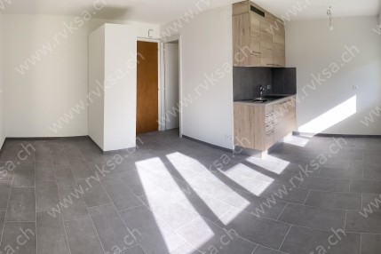 Appartement de 1 pièce, 25 m2, à Cortaillod - Cuisine Séjour 